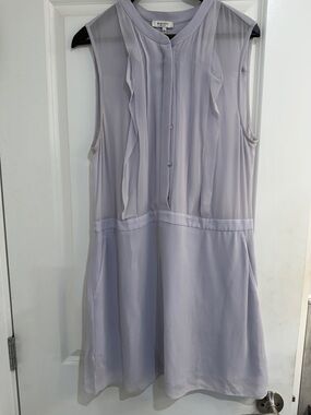 Babaton Soft Lavender Silk Blouse